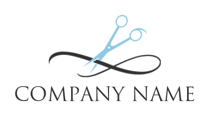 create a beauty logo scissor cutting hair dresser - logodesign.net