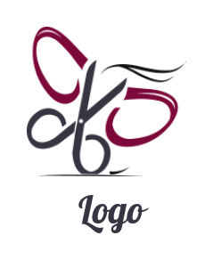 Beauty logo girl face on swan