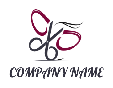 Beauty logo girl face on swan