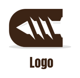 create a Letter C logo with screw inside