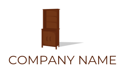 home improvement logo shelf cupboard with shadow