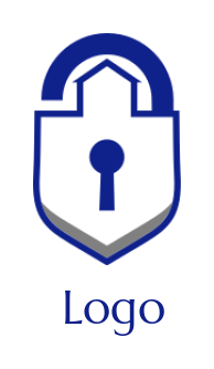 shield padlock with keyhole