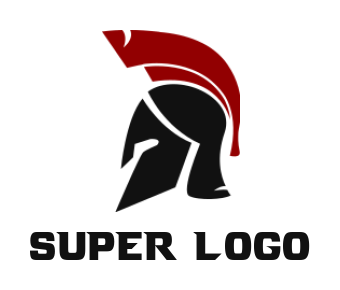 design a security logo side profile of Spartan helmet - logodesign.net
