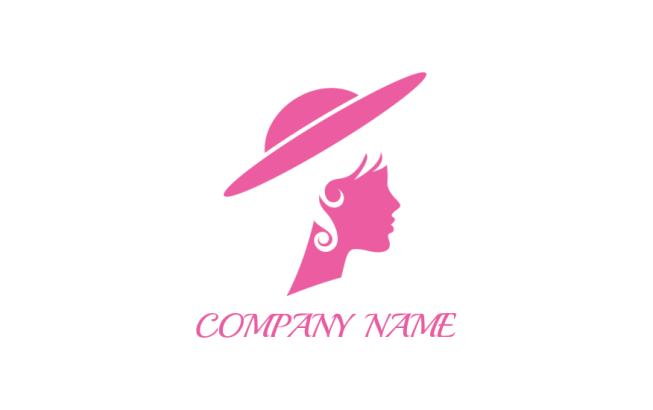 side profile of woman face with hat 