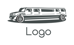 auto shop logo sixteen seater limousine