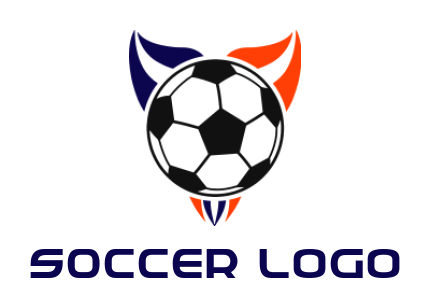 sports logo icon soccer ball with swoosh wings - logodesign.net