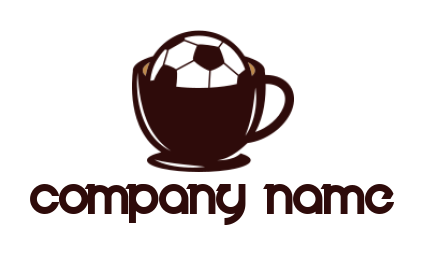 generate a logo of sports soccer inside the cup