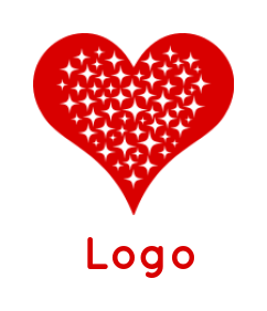 dating logo image sparkles inside heart shape - logodesign.net