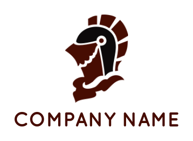 security logo maker spartan helmet - logodesign.net