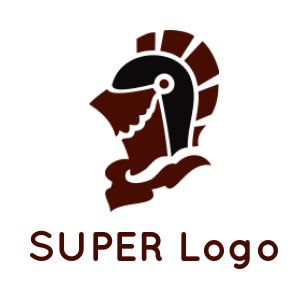 security logo maker spartan helmet - logodesign.net