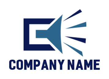 Letter G logo maker swoosh incorporated in letter G 