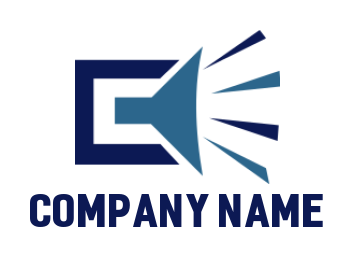 Letter G logo maker swoosh incorporated in letter G 