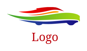 create a transportation logo speedy abstract car