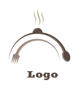 design a restaurant logo with a spoon and fork