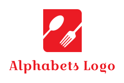 create a Letter Z logo using spoon and fork