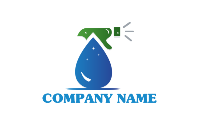 Spray online bottle logo