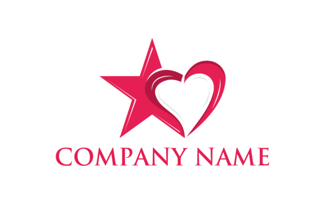 star incorporated with heart