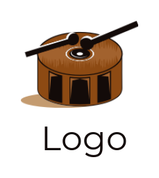 make an entertainment logo sticks with drum - logodesign.net