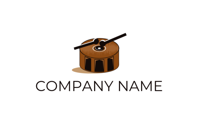 make an entertainment logo sticks with drum - logodesign.net