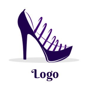fashion logo icon stylish high heel shoe - logodesign.net