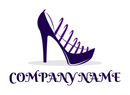 fashion logo icon stylish high heel shoe - logodesign.net