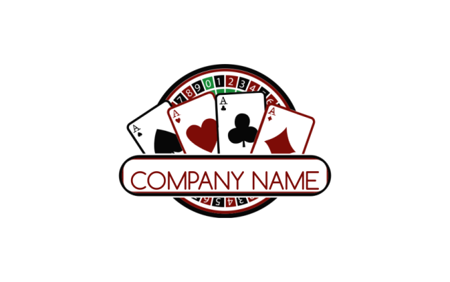 dices and set of aces against gambling chip | Logo Template by dices and set of aces against gambling chip | Logo Template by