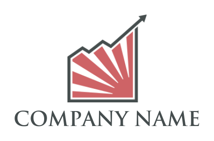investment logo sun in square with arrow