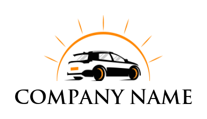 sun with car logo