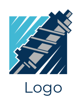 auto repair logo suspension in square
