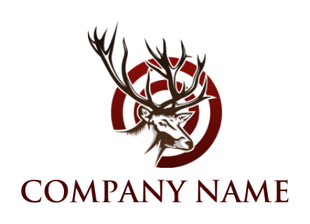games logo deer in front of target icon