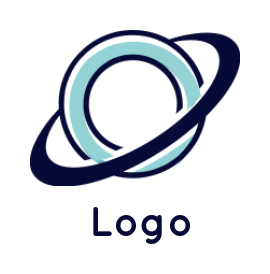 alphabet logo swoosh around Letter O