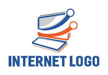 IT logo illustration swoosh circuit across LCD