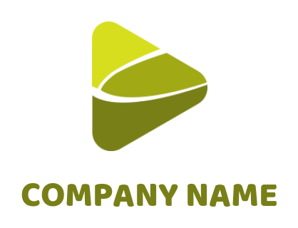 Media logo swoosh in guitar pick