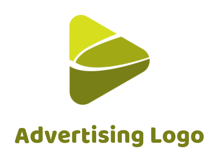 Media logo swoosh in guitar pick