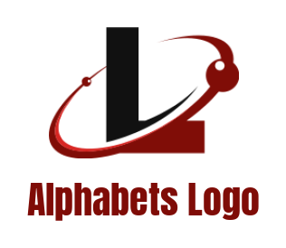 alphabets logo swoosh incorporated with Letter L