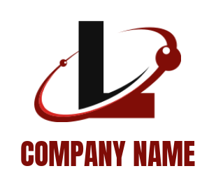 alphabets logo swoosh incorporated with Letter L