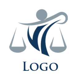 make a law firm logo maker swoosh lady of justice