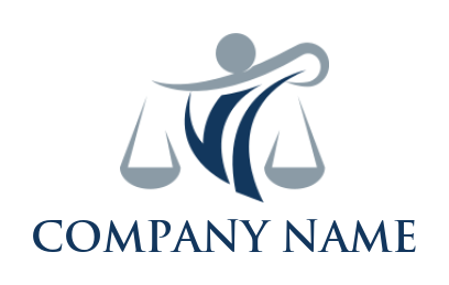 make a law firm logo maker swoosh lady of justice