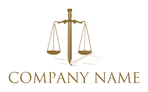 attorney logo online sword in balance scale - logodesign.net