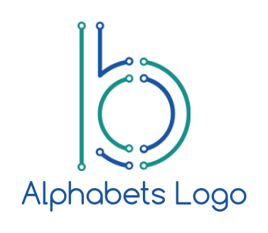 Design a Letter B logo tech wires creating letter B