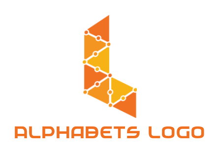 IT logo maker tech wires in Letter L