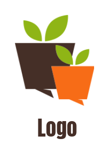 landscape logo template Terracotta Plant Pot popup 