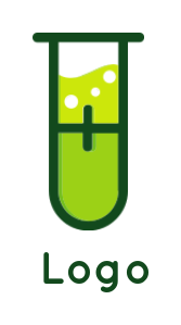 medical logo maker test tube forming capsule