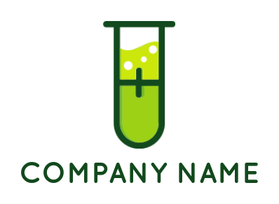 medical logo maker test tube forming capsule