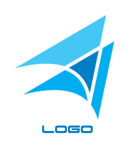 create a marketing logo three abstract arrows