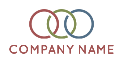 HR logo maker three  interlinking circles - logodesign.net