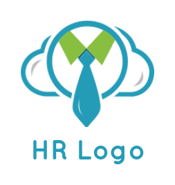 create an employment logo maker tie and cloud