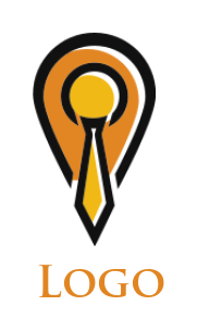 create an recruitment logo tie in location pin - logodesign.net