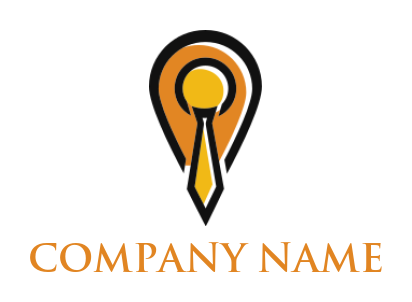 create an employment logo tie in location pin - logodesign.net