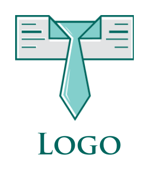 generate a HR logo with tie with an envelope
